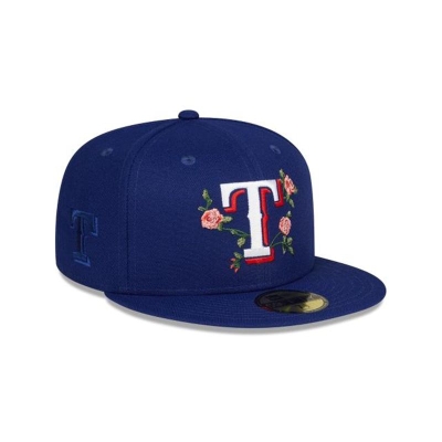 Texas Rangers Gorra | New Era MLB Bloom 59fifty Fitted Cap Mexico - Azules